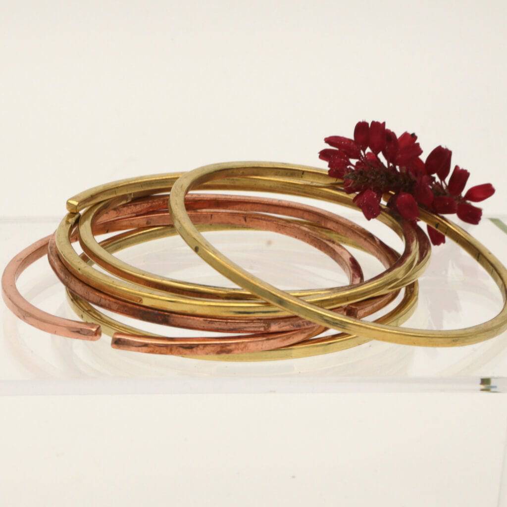 Armreifen gold kupfer messing