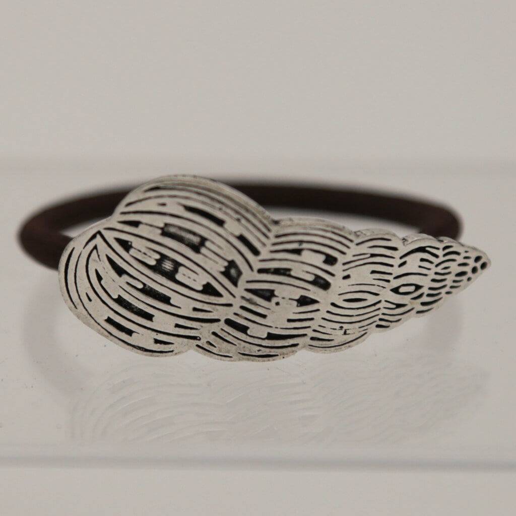 Haargummi Haarschmuck Metall Muscheln