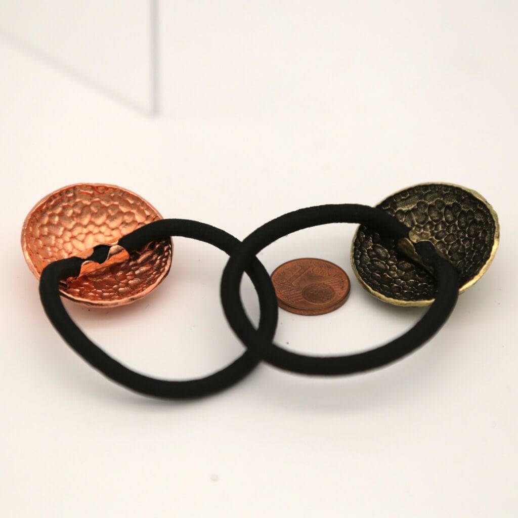 Haargummi Haarschmuck Metall Kreis