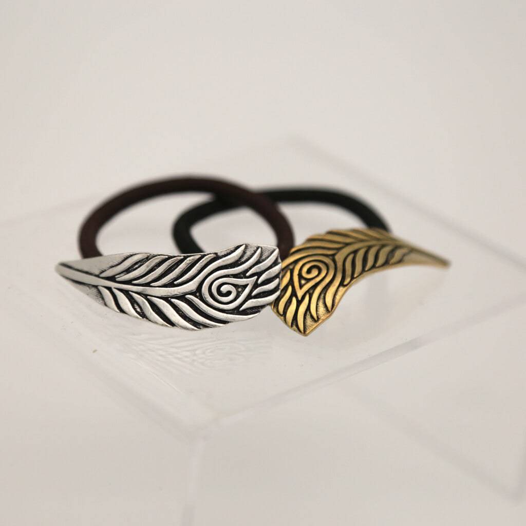 Haargummi Haarschmuck Metall Pfau