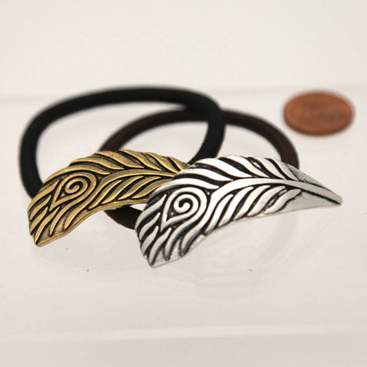 Haargummi Haarschmuck Metall Pfau