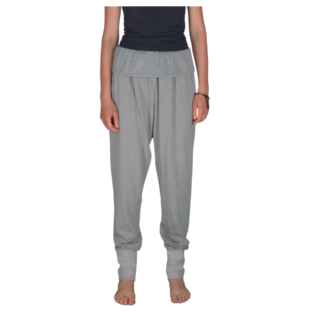 Bequeme Jersey Pumphose Hose in grau