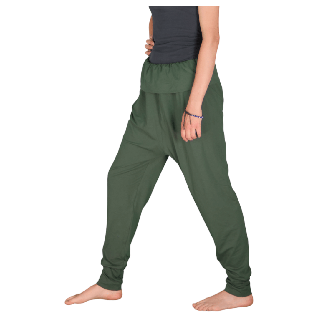 Bequeme Jersey Pumphose Hose in grün