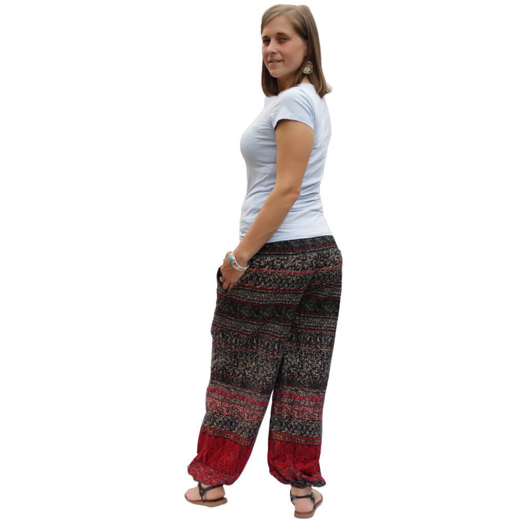 Yogahose gestreift