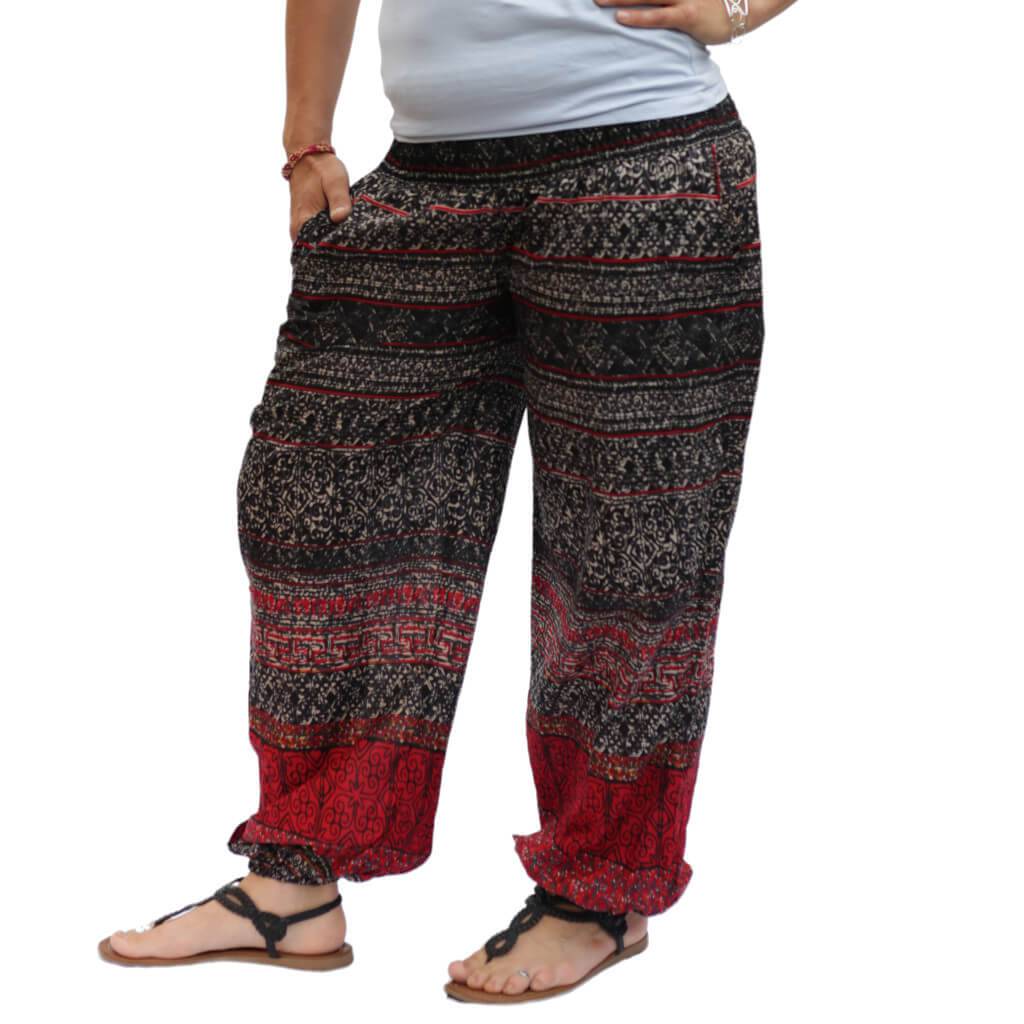 Yogahose gestreift