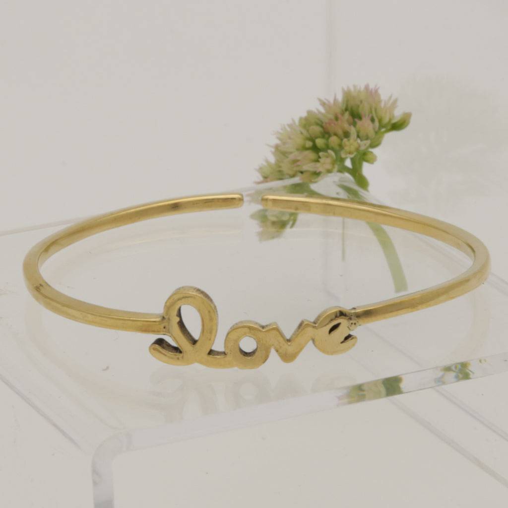 Armreif Love Messing