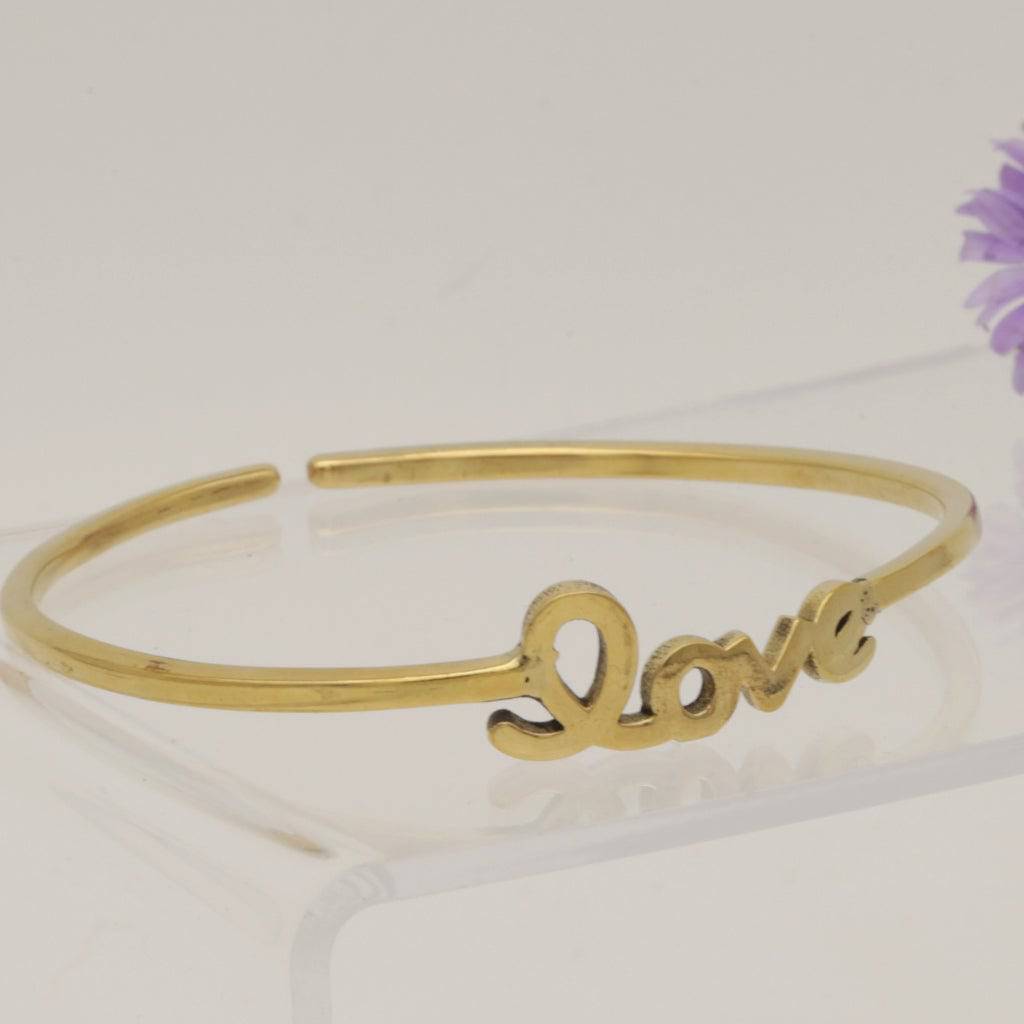 Armreif Love Messing