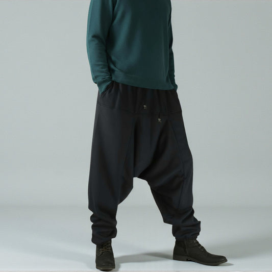 Winter Haremshosen mit Taschen in grau