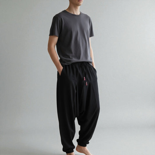 Winterharemshose in schwarz