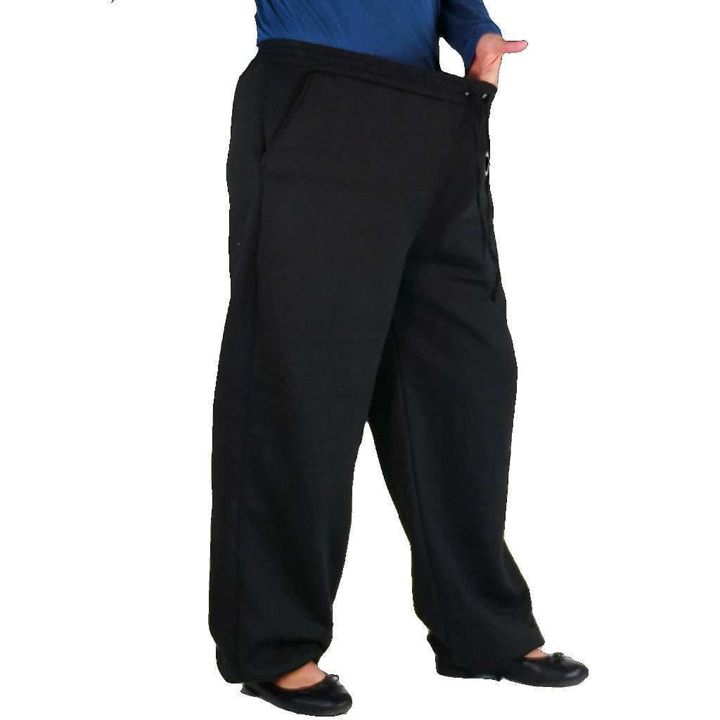 Warme Pumphose Fleece schwarz