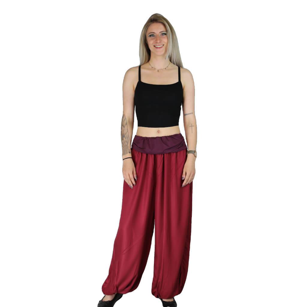 Damen pumphose weinrot umstandshose hose