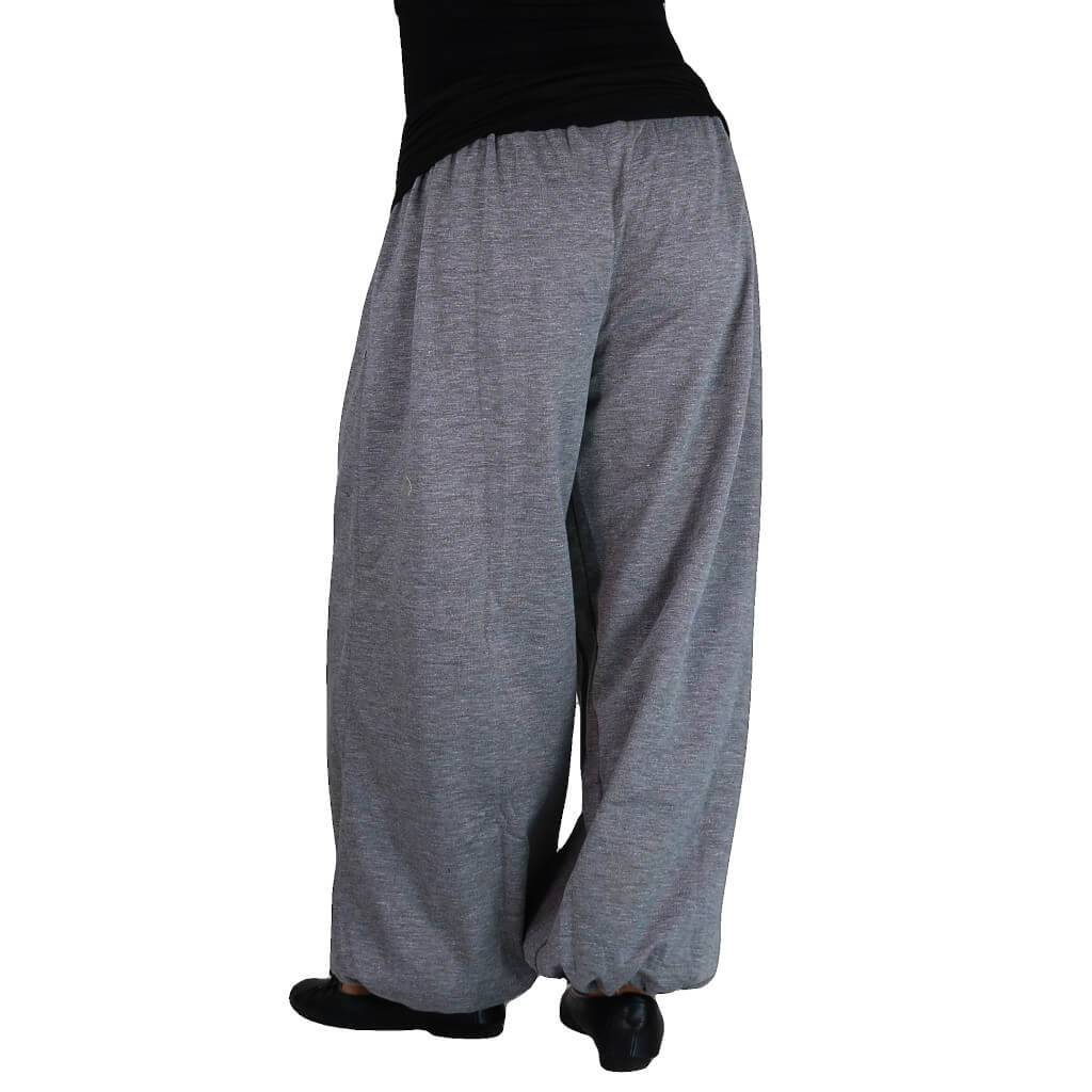 Warme Aladinhose aus Fleece in grau