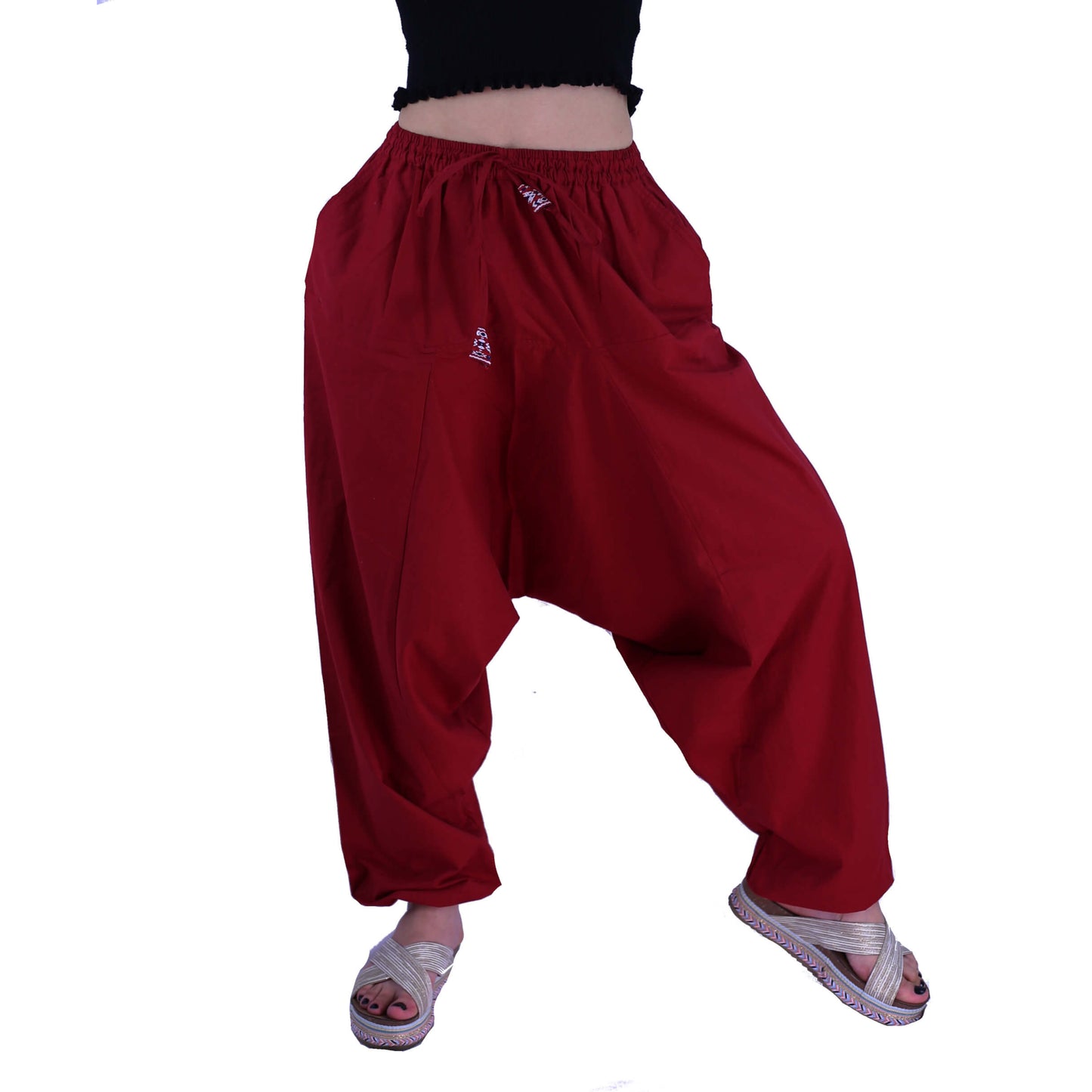 haremshose rot damen hose hippie gipsy