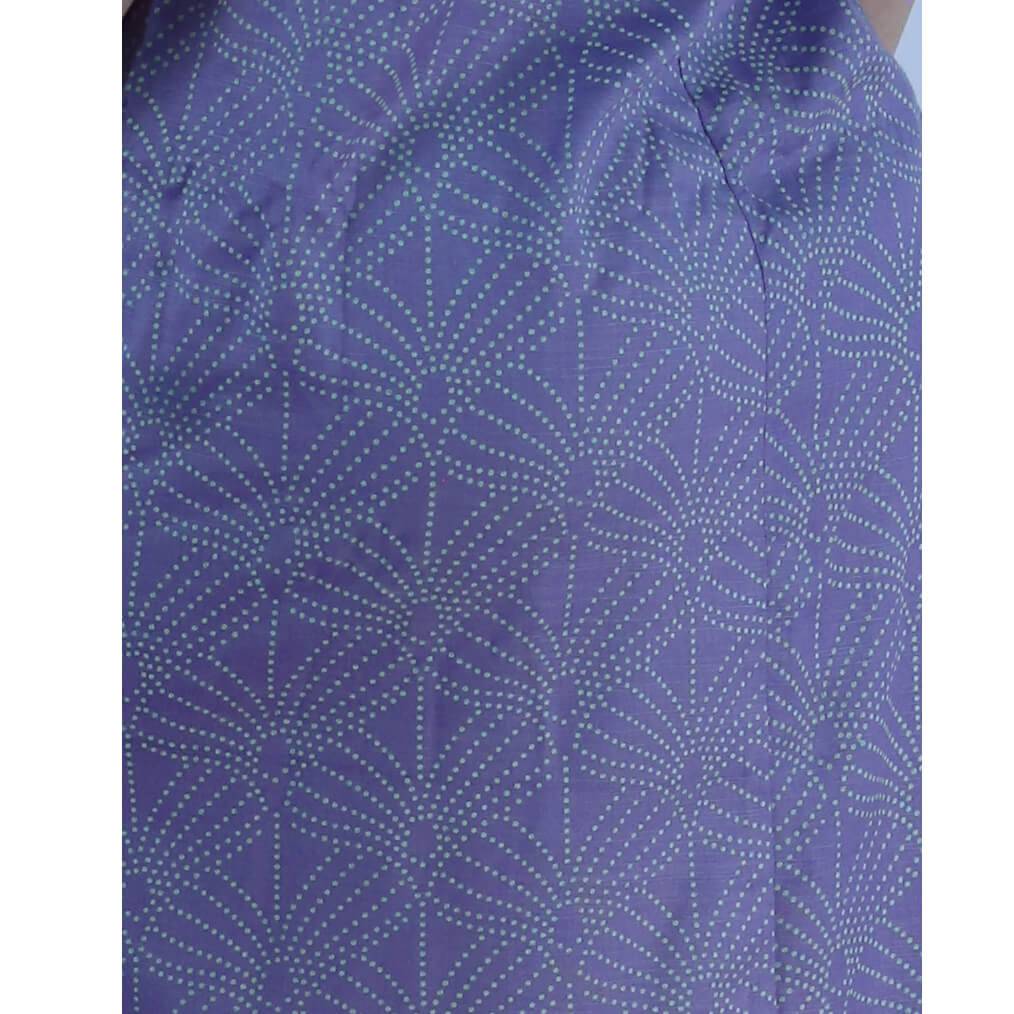 Asymmetrisches Kleid in Lila