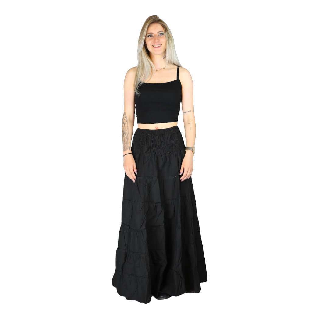 Maxi Tellerrock aus Baumwolle Gypsy Rock