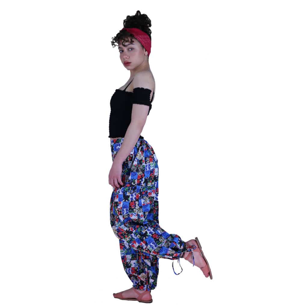Pumphose sommerhose patchwork Damen Hose Baumwolle