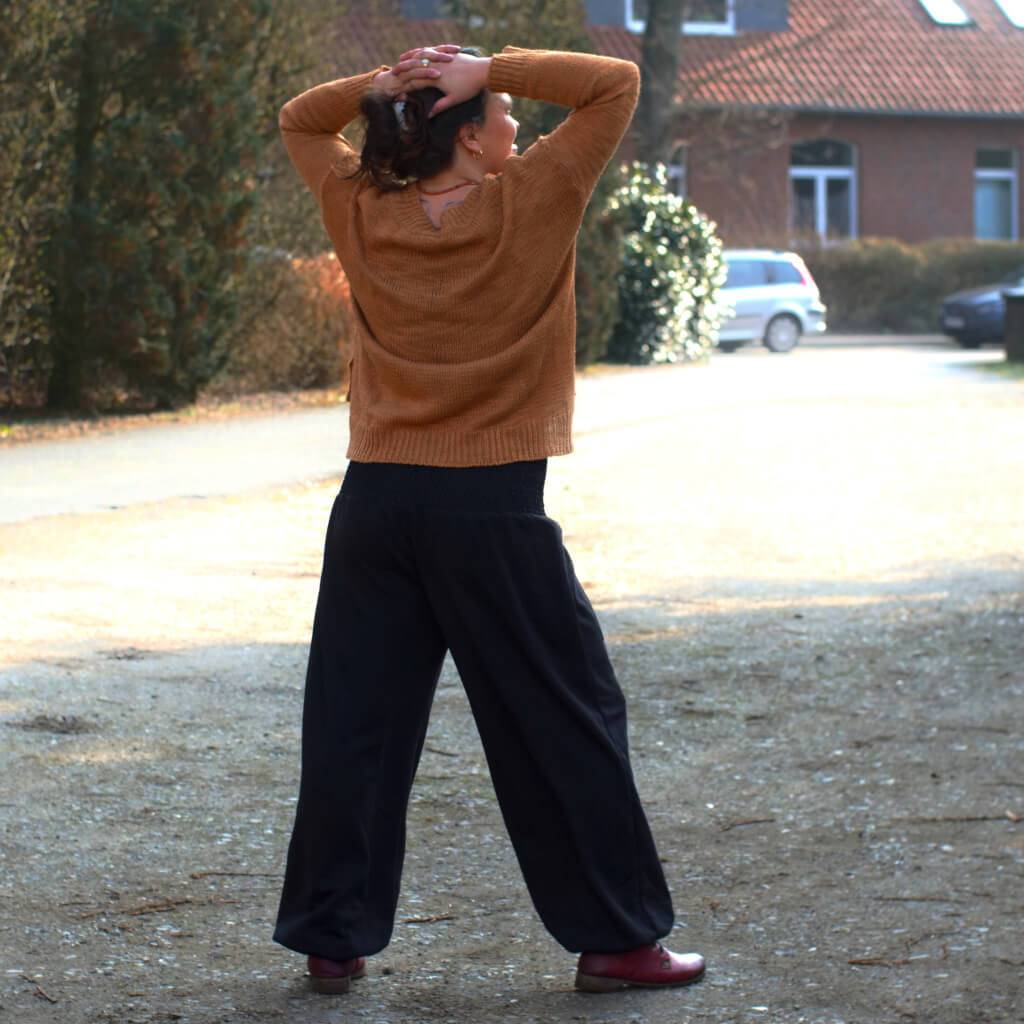 Warme Pumphose in schwarz