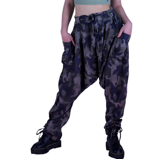 Haremshose Damen Pumphose Pluderhose Armee Hose Armyhose Militär