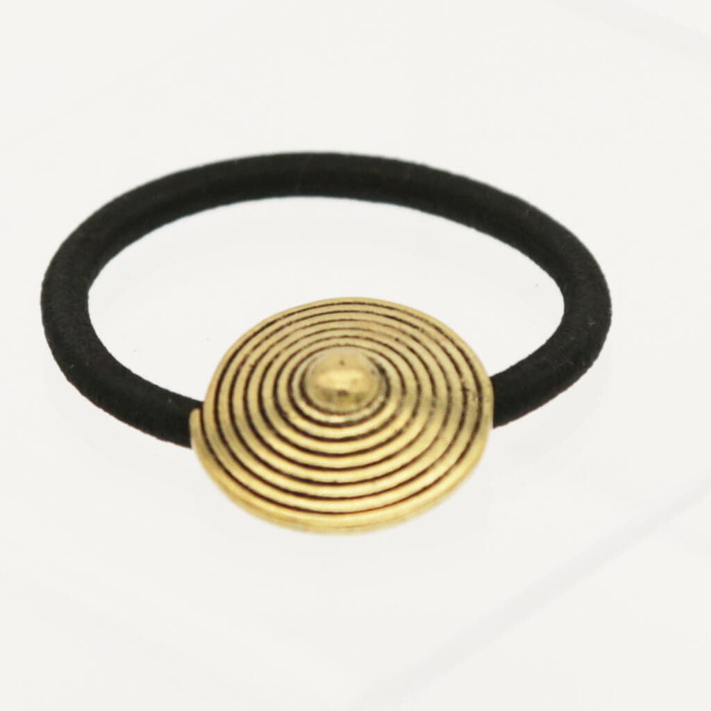 BACHCA Paris | Haargummi Mit Metall Charm In Gold Haar Accessoire - Foto 4