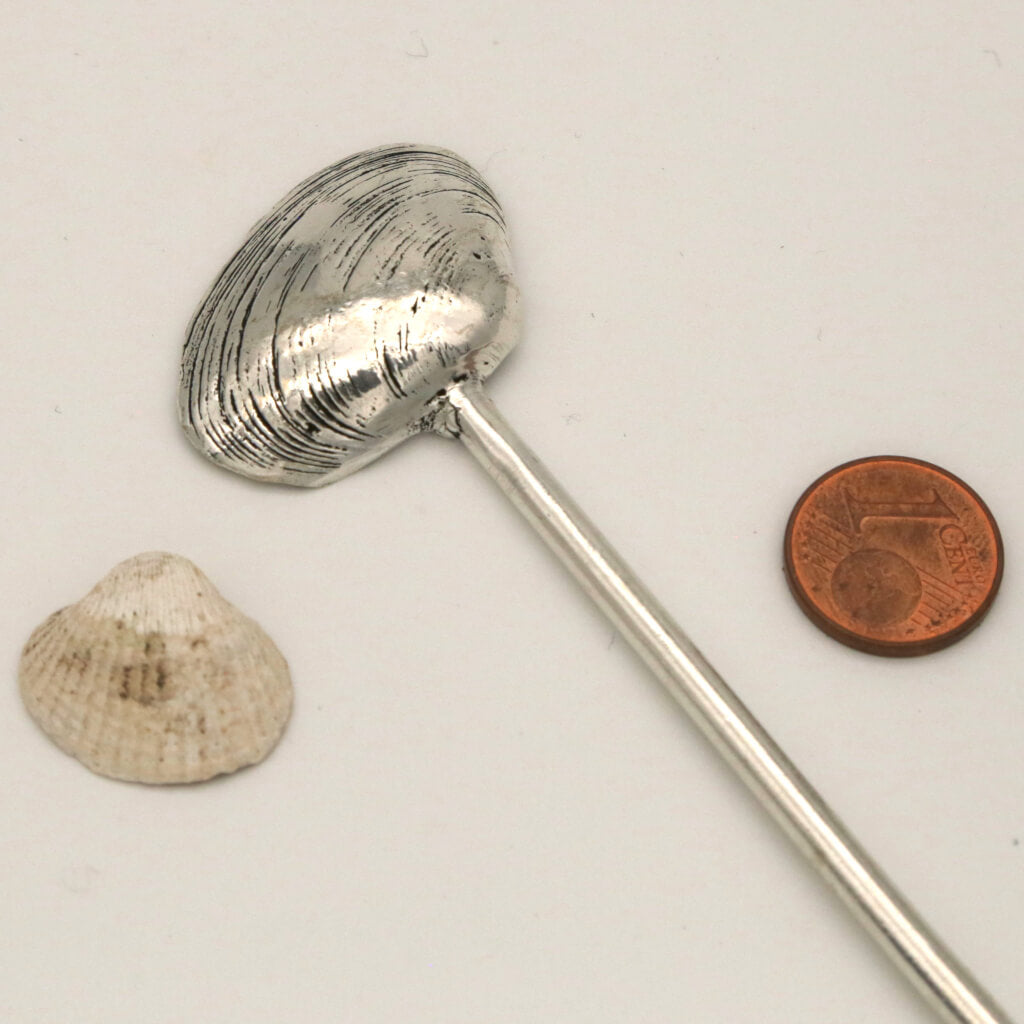 haarnadel silber muschel