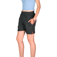 kurze Sommer Hose Shorts schwarz