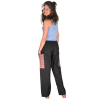 Baumwollhose in schwarz