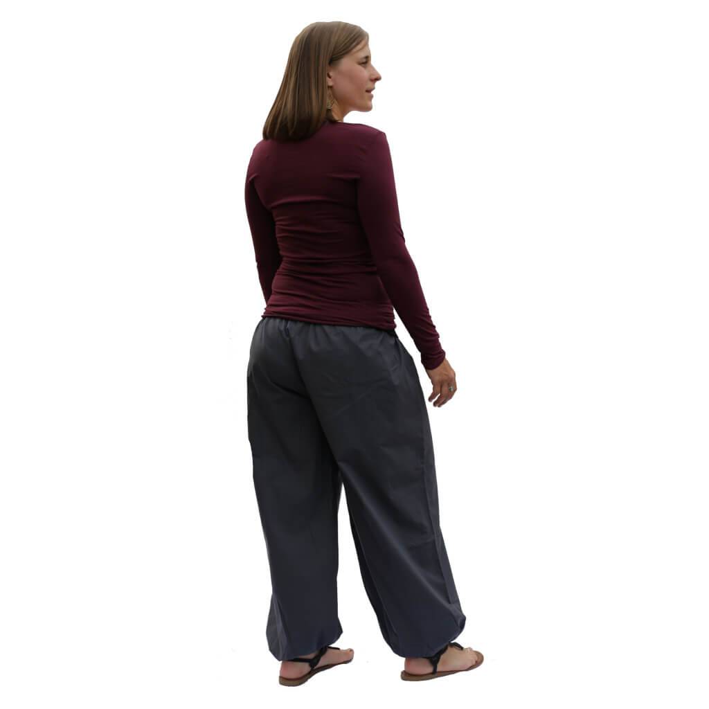 Baumwollhose mit Faltenbund