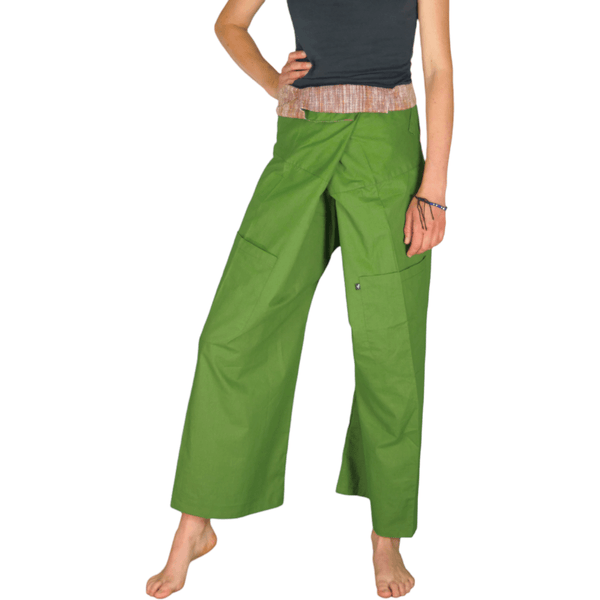 grüne fischerhose wickelhose unisex unisize