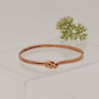 Armreif mit Knoten Kupfer Schmuck
