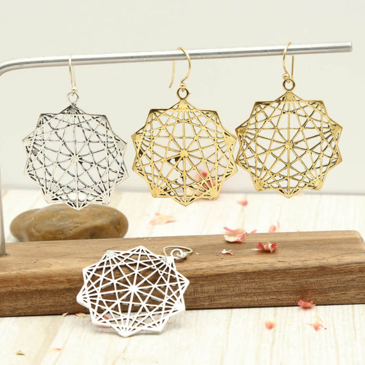 mandala ohrringe aus indien - modeschmuck zum verschenken