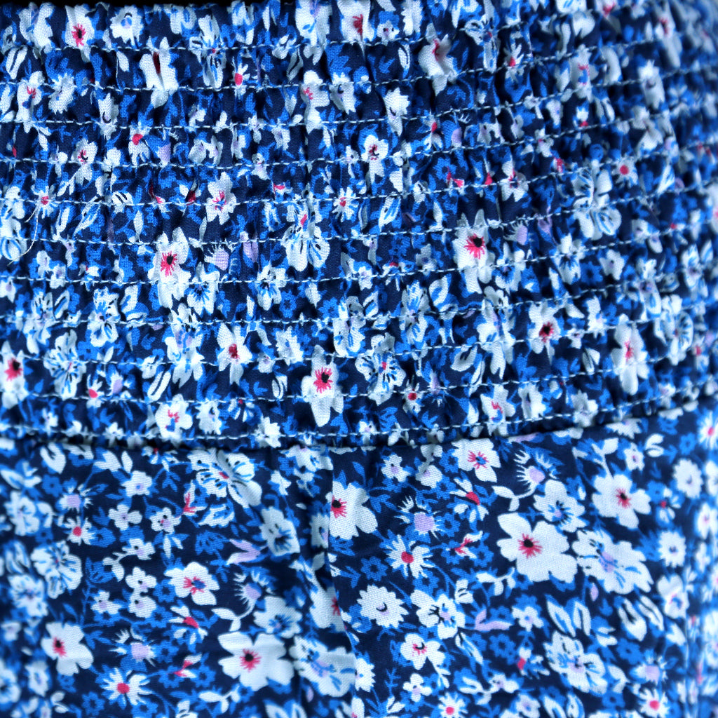 Blauer Rock mit Gummibund