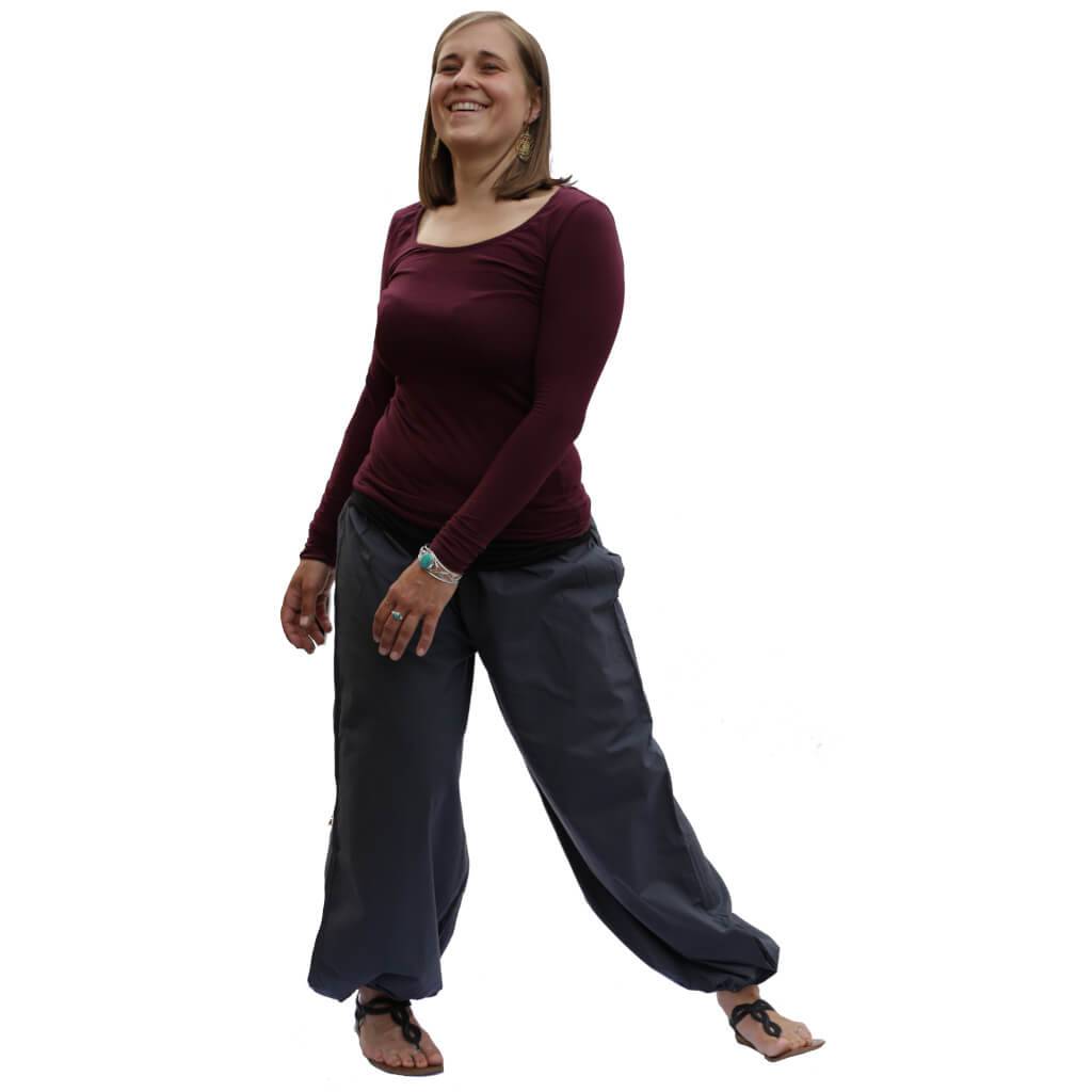 Baumwollhose mit Faltenbund