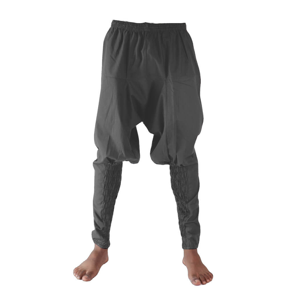 Haremshose Parkourhose grau Baumwolle Unisex