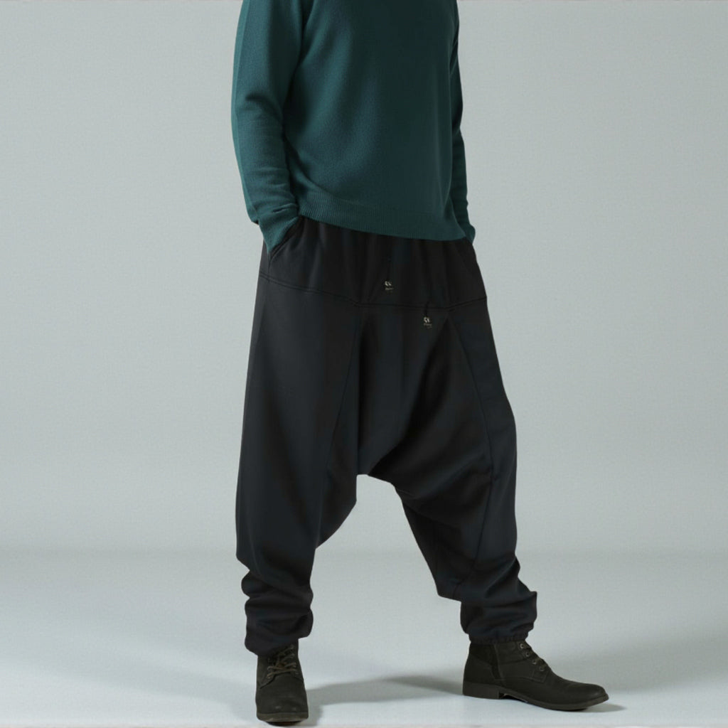 Winter Haremshosen mit Taschen in grau