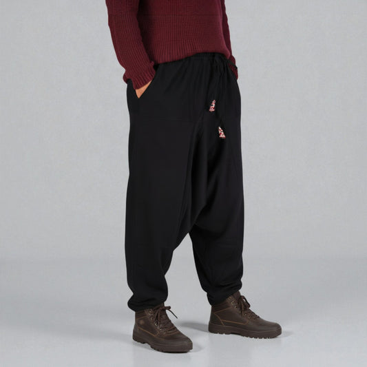 Schwarze Haremshosen für Herbst Winter