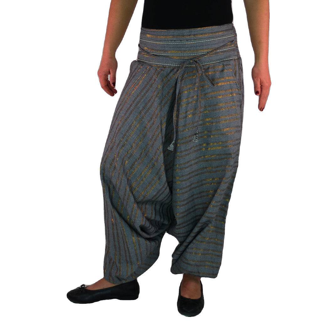 hippie mode aladinhose grau