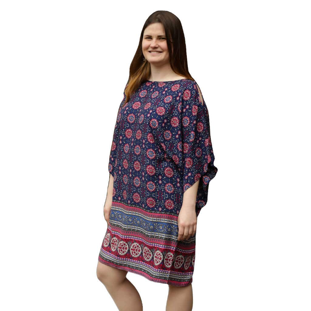 Damen Kleid Kaftane Paisley Sommerkleid übergröße