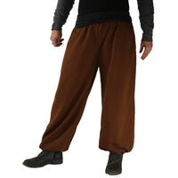 Warme Aladinhose aus Fleece in braun