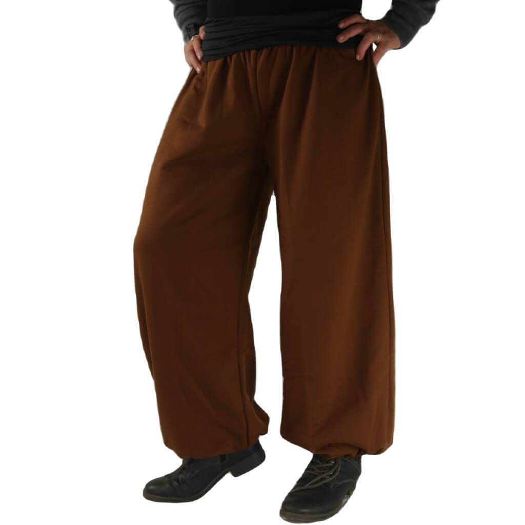 Warme Aladinhose aus Fleece in braun