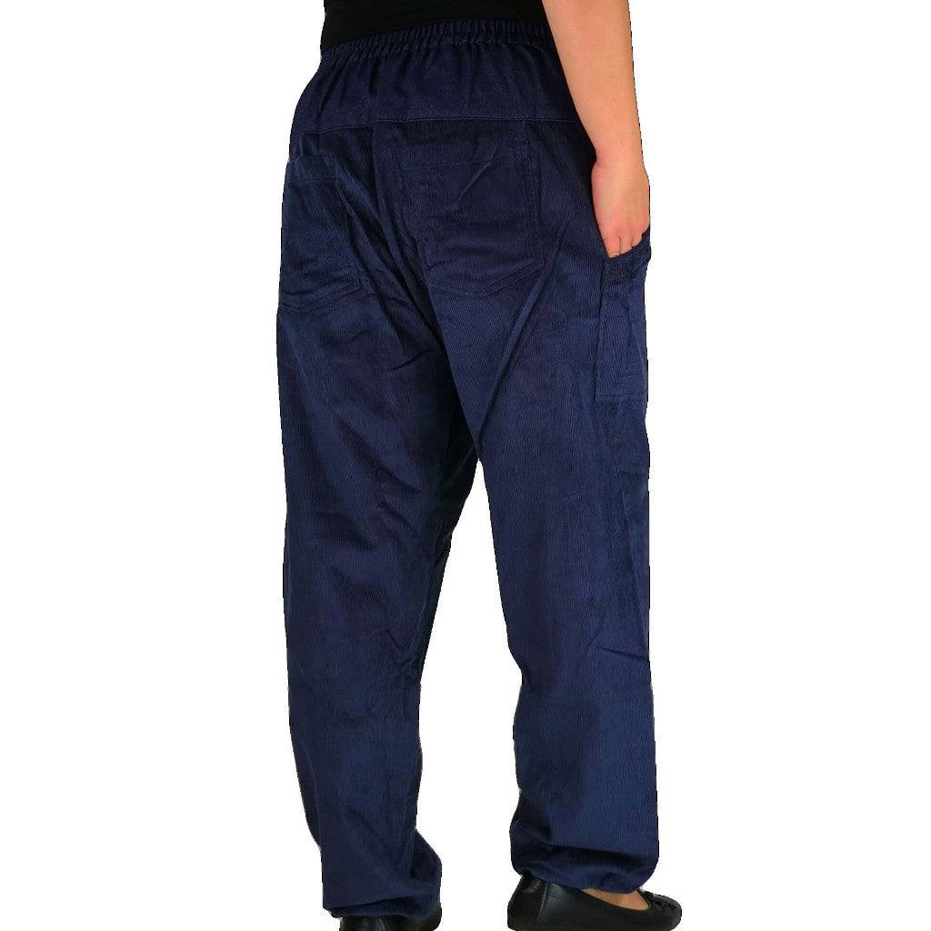 Cord Pumphose Cordhose blau