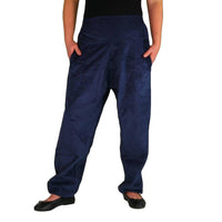 Cord Pumphose Cordhose blau