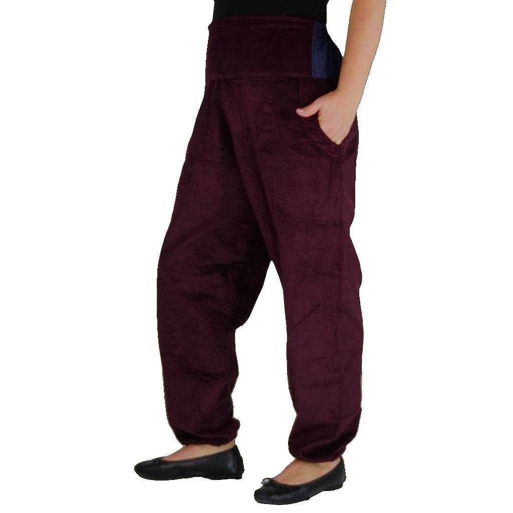 cordhose weinrot hose damen pumphose