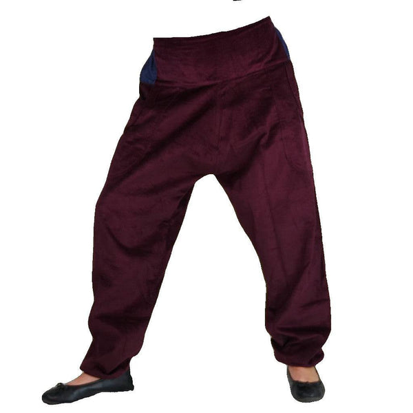 Cordhose damen Cord Hose pumphose rot