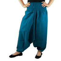 Haremshose einfarbig blau