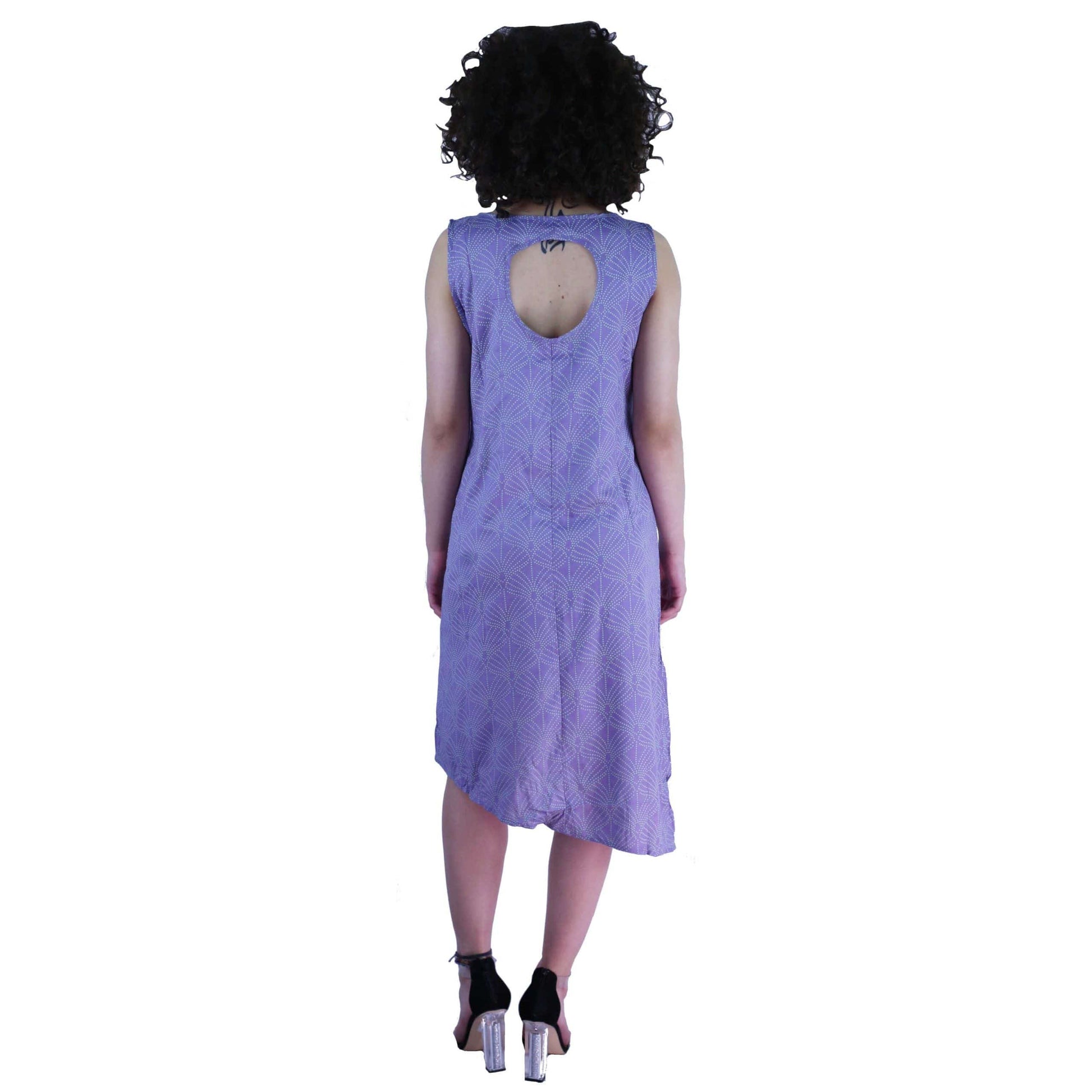 damen kleid lila